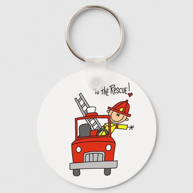 Chaveiro Camisas e Presentes de Bombeiro para o Resgate (Frente)