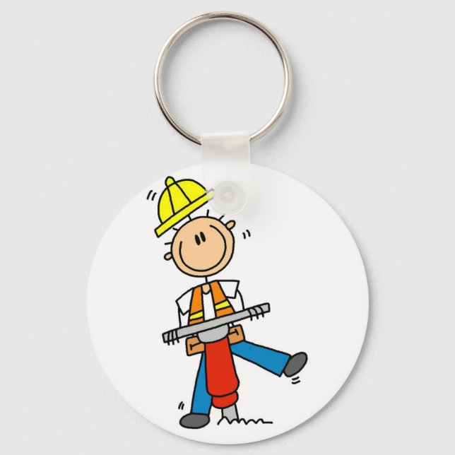 Chaveiro Camisas e Presentes de Marteleiro de Construção (Frente)
