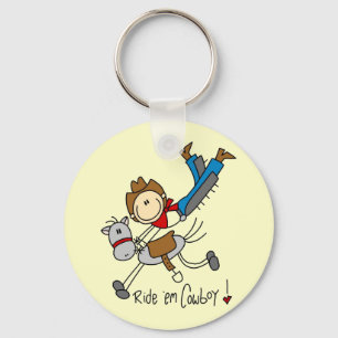 Chaveiro Camisas e Presentes do Cowboy em Figuras de Palito