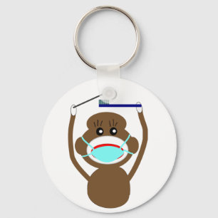 Chaveiro Camisas e presentes do macaco da peúga do