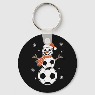 Chaveiro Camisas engraçadas de futebol de Natal como homens