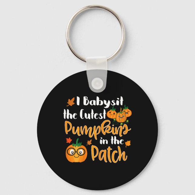 Chaveiro Camisas engraçadas de Halloween femininas Babysit  (Frente)