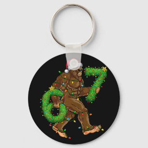 Chaveiro Camisas engraçadas de Natal do Pé Grande Meme Six 