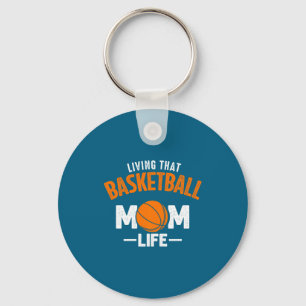 Chaveiro Camiseta amiga que vive a vida de mãe de basquete