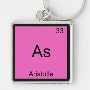 Chaveiro Camiseta As - Símbolo de Química Engraçado de Aris