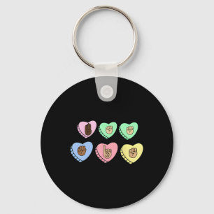 Chaveiro Camiseta Asl Valentine Inclusion Hearts - Sped Val