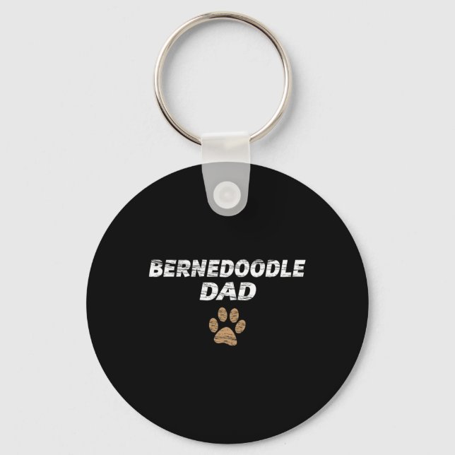 Chaveiro Camiseta Bernedoodle Dad Masculina e Infantil - Pr (Frente)