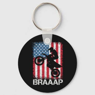 Chaveiro Camiseta Braaap Vintage Usa Bandeira Americana Mot
