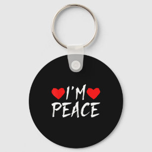 Chaveiro Camiseta Casal Engraçado Sou Paz Dia dos Namorados