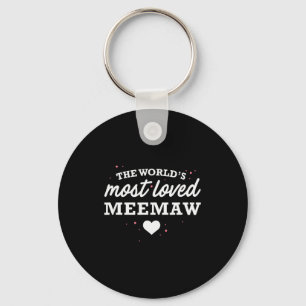 Chaveiro Camiseta da Meemaw Mais Amada do Mundo, Dia dos Na
