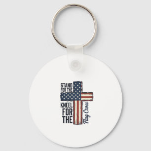 Chaveiro Camiseta de Design Ficar em Pé pela Bandeira Ajoel