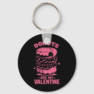 Chaveiro Camiseta de Donut do Dia dos Namorados Doce Donut
