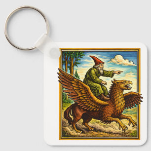Chaveiro Camiseta de Fantasia Retro Medieval Cavaleiro de C
