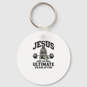 Chaveiro Camiseta de ginásio vintage Jesus Ultimate Deadlif
