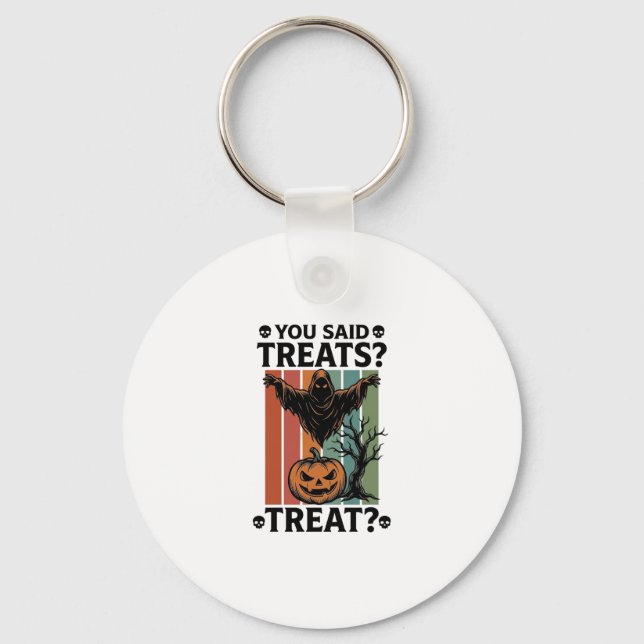 Chaveiro Camiseta de Halloween de Fantasma com Pun e Pu de  (Frente)