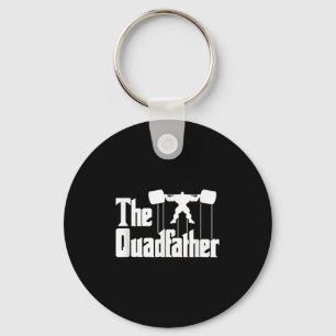 Chaveiro Camiseta de Humor Motivacional The Quadfather Gym