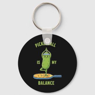 Chaveiro Camiseta de Ioga de Pepino Engraçada Pepino É Minh
