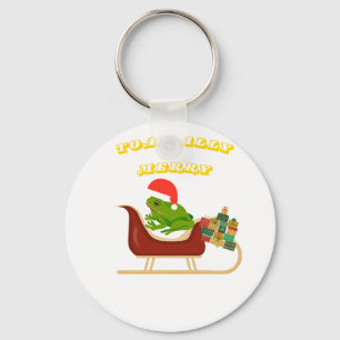 Chaveiro Camiseta de Natal Sapo Totalmente Alegre