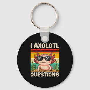 Chaveiro Camiseta de Perguntas Eu Axolotl Presentes Diverti