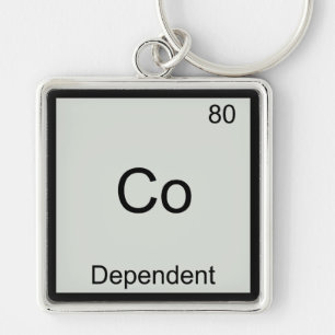Chaveiro Camiseta de símbolo de elemento de química engraça