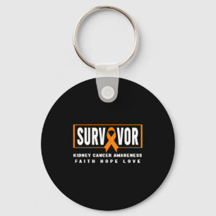 Chaveiro Camiseta de sobrevivente de câncer de rim - câncer