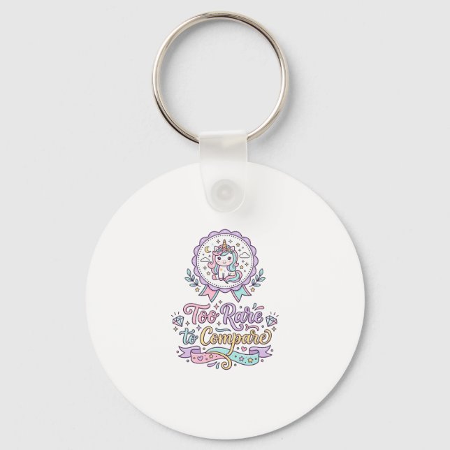 Chaveiro Camiseta De Unicórnio Muito Raro Para Comparar Pas (Frente)