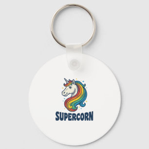 Chaveiro Camiseta Desenho de Gravura Vintage Supercorn Unic
