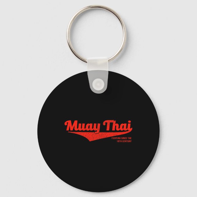 Chaveiro Camiseta Distressed Muay Thai Kickboxing, Mma Bjj, (Frente)