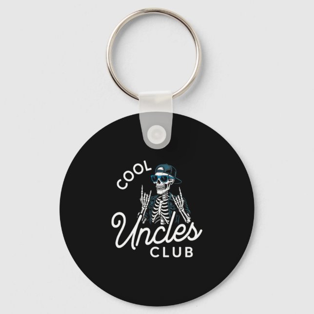 Chaveiro Camiseta do Clube dos Tios Legais Esqueleto Engraç (Frente)