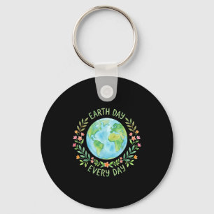 Chaveiro Camiseta do dia da terra das meninas da natureza m