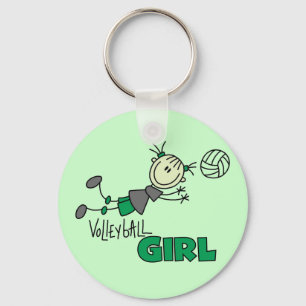 Chaveiro Camiseta e presentes da menina do voleibol