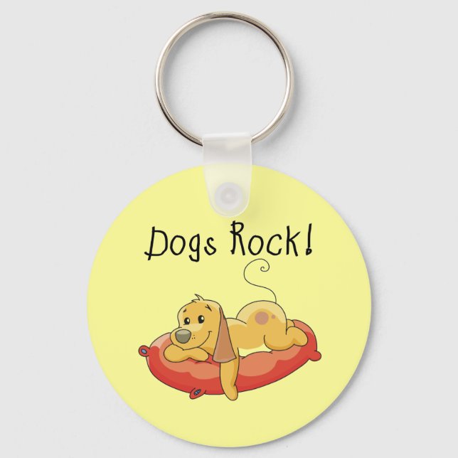 Chaveiro Camiseta e presentes da rocha dos cães (Frente)