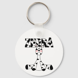 Chaveiro Camiseta e presentes do bebê da zebra