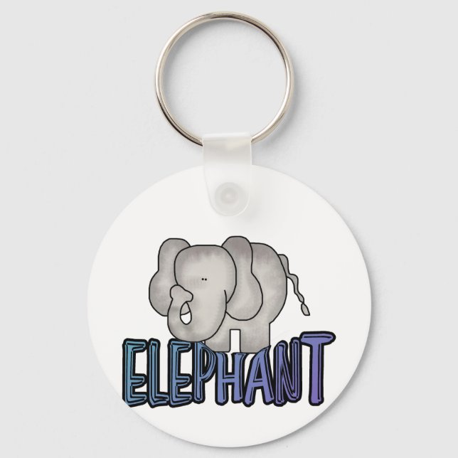 Chaveiro Camiseta e presentes do elefante (Frente)