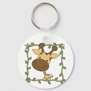 Chaveiro Camiseta e presentes do girafa do bebê