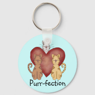 Chaveiro Camiseta e presentes do purr-fection dos gatos