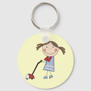 Chaveiro Camiseta e presentes limpando da menina