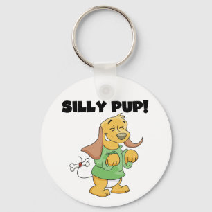 Chaveiro Camiseta e presentes parvos do filhote de cachorro