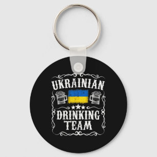 Chaveiro Camiseta engraçada da equipe de bebida ucraniana b