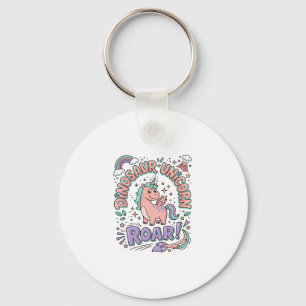 Chaveiro Camiseta Estilo Retro Unicórnio Dinossauro Unicórn