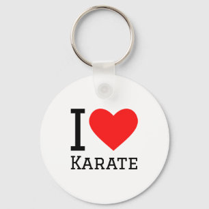 Chaveiro Camiseta Eu Amo Karatê