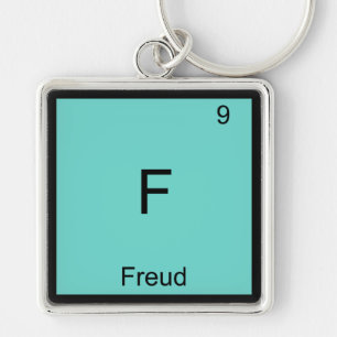 Chaveiro Camiseta F - Freud Símbolo de Elemento Químico Eng