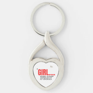 Chaveiro Camiseta Girl Pray Camiseta Cristã Baseada na Fé