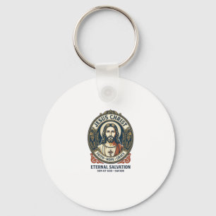 Chaveiro Camiseta Gráfica de Jesus Barbeiro Homens Christia