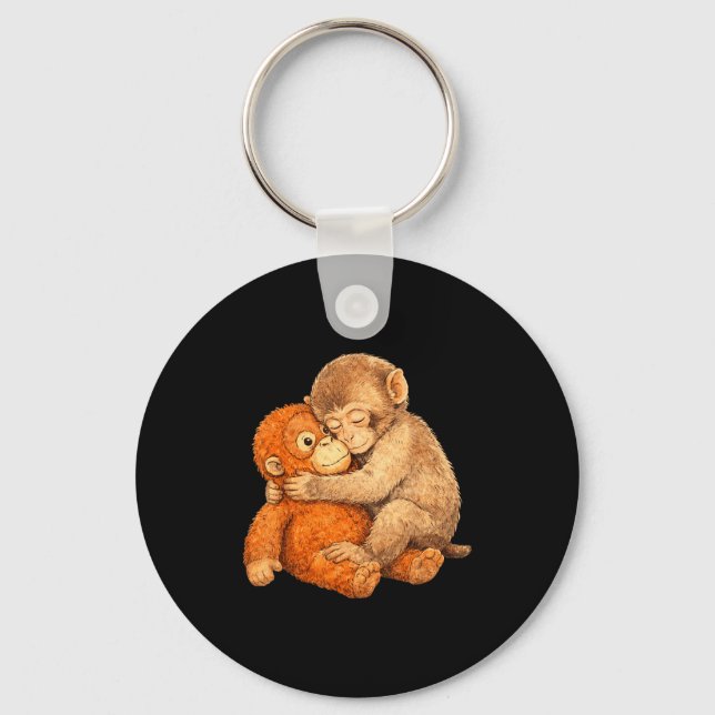 Chaveiro Camiseta gráfica de soco de macaco  (Frente)