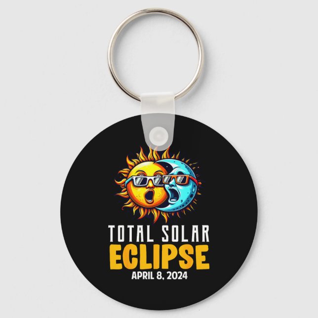 Chaveiro Camiseta Gráfica Eclipse Solar Total Sol EUA (Frente)