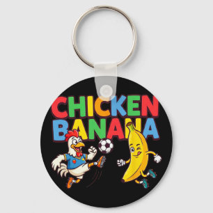 Chaveiro Camiseta Gráfica Galinha Nana Jogadora de Futebol 