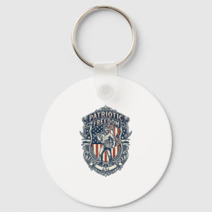 Chaveiro Camiseta Gráfica Vetorial Patriótica de Feira de P