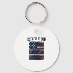 Chaveiro Camiseta Gráfica Vintage Engraçada Bandeira Bala P