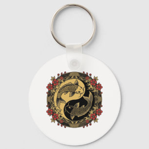 Chaveiro Camiseta Gráfica Yin Yang Dragões
